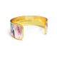 Brass bracelet 20mm - Floral (rose)