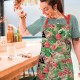 Apron 100% organic cotton (GOTS) - Noël floral