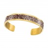 Brass bracelet 8mm - Leopard