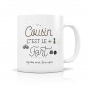 Mug céramique 350ml - Mon cousin c'est le plus fort