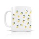 Mug céramique 350ml - Portrait d'un oiseau (citron pattern)