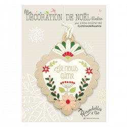 Christmas adornment - Ho Ho Ho (Je nous aime)