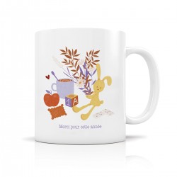 Mug ceramic 350ml - Bouquet d'amour (Merci pour cette année)