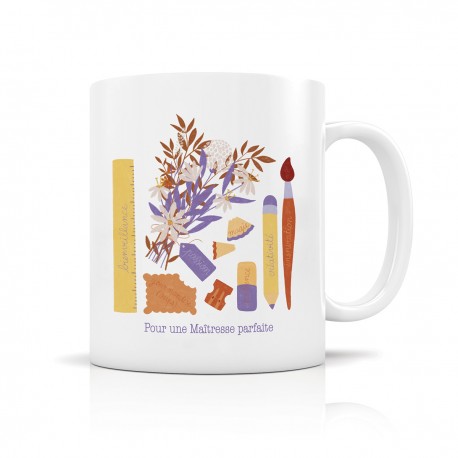 Mug ceramic 350ml - Bouquet d'amour (Pour une maîtresse parfaite)