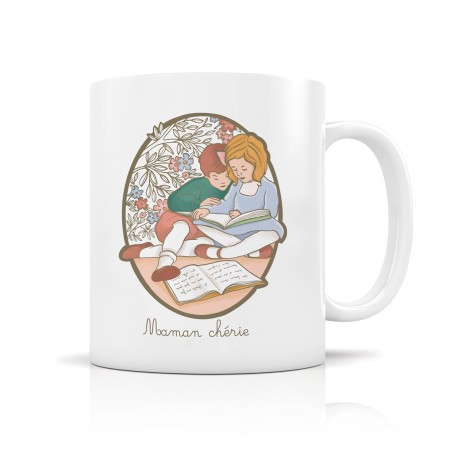 Mug ceramic 350ml - Ecole de vie (maman chérie)