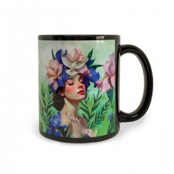 Mug céramique noir 350ml - Les Muses (Aurélia)