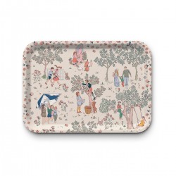 Plateau rectangulaire kraft (42x30 cm) - Ecole de vie