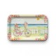 Tray recycled kraft (28x18 cm) - Spring floral