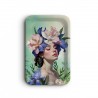 Plateau rectangulaire kraft (brillant 28x18 cm) - Les muses (Aurélia)