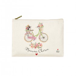 Trousse rectangulaire PM (20x13 cm) - Spring Floral (Maman chérie)