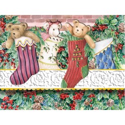 Pochette Correspondance Noël 'Socks & Bears'