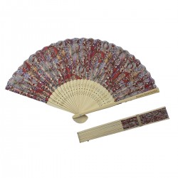 FAN (21cm / Polyster / Laser printed Logo on bamboo) - William Morris