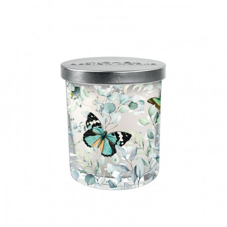 Candle jar & lid - Butterfly Fields