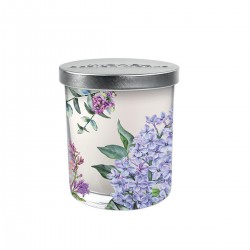 Candle jar & lid - French Lilacs