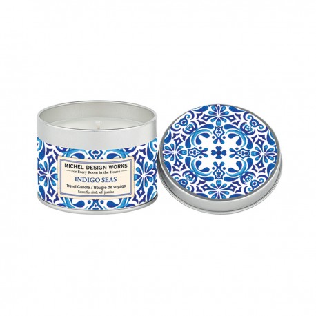 Bougie parfumée 155g en boîte métal - Indigo Seas