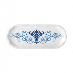 Melamine accent tray - Indigo Seas