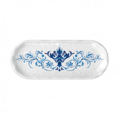 Melamine accent tray - Indigo Seas