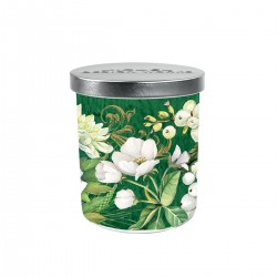 Candle jar & lid - Winter Blooms