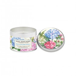 Bougie parfumée 155g en boîte métal - Wild Hydrangea