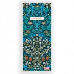 Magnetic shopping list - William Morris (Blackthorn dark)