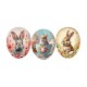 Set of 12 easter eggs Lovely Bunnies - 15 cm - 3 designs assorted