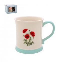 Mug embossé en porcelaine - Country life (Poppy)