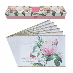 Boîte de 6 feuilles de papier parfumé - Redoute Rose