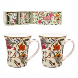 Coffret 2 mugs en porcelaine - W.Kilburn