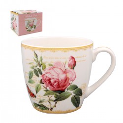 Tasse déjeuner en porcelaine - Redoute Rose