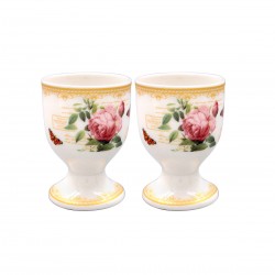 Set de 2 coquetiers en porcelaine - Redoute Rose