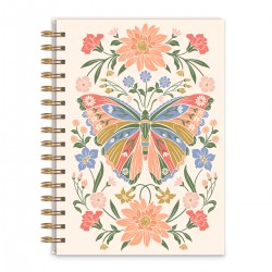 Spiral journal - Wildflower Meadow (butterfly)