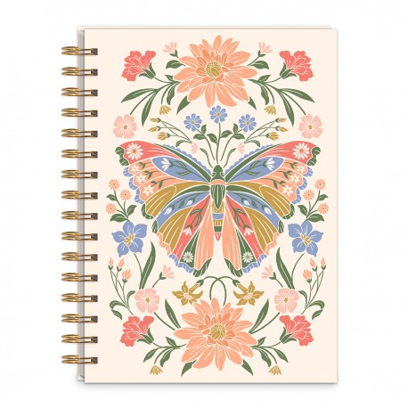 Carnet de notes à spirales - Wildflower Meadow (butterfly)