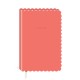 Vegan leather journal - Wildflower meadow (coral)