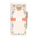 List pad with pen - Wildflower Meadow (butterfly)