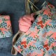 Embroidered fabric tote - Wildflower Meadow