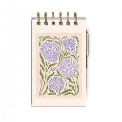 Spiral notepad with pen (Allium) - Flower Market