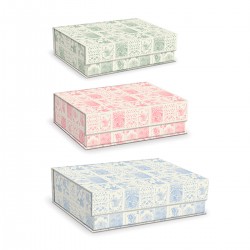 Set de 3 boîtes rectangulaires gigognes GM - Royal Toile