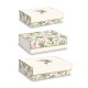 Large rectangular box set 3 - Pink Wildflower