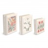 Set de 3 boîtes livres gigognes GM - Flower Market
