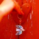Porte-clés en métal - Hirondelle