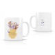 Mug ceramic 350ml - Bouquet d'amour (P'tit dej en famille)