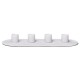 Ceramic Candle Holder RUA quartet White - Chic Mic