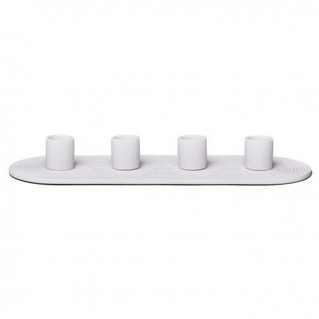 Ceramic Candle Holder RUA quartet White - Chic Mic