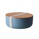 Bioloco Plant Deluxe Salad bowl with bamboo lid Powder blue- Chic Mic