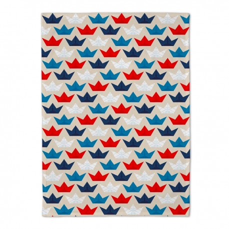 Torchon en coton biologique 50x70 cm Paper Boats - Chic Mic
