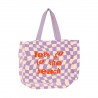 Grand Cabas en coton biologique 45x40 cm Let's go to the Chic Mic*