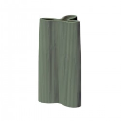 Ceramic Vase RUA 18x6x24 cm Sage - Chic Mic