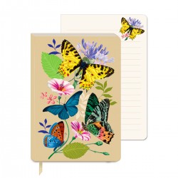 Soft cover journal - Vintage floral (Butterflies)