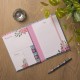 Carnet blocs notes, autocollants - Flutter
