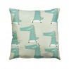 Housse de coussin 50x50 cm 100% coton bio Skating Croco - Chic Mic*